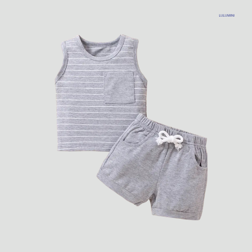 Striped Tank Top + Shorts