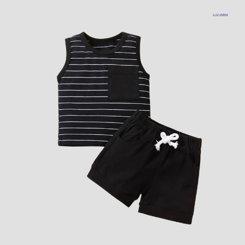 Striped Tank Top + Shorts