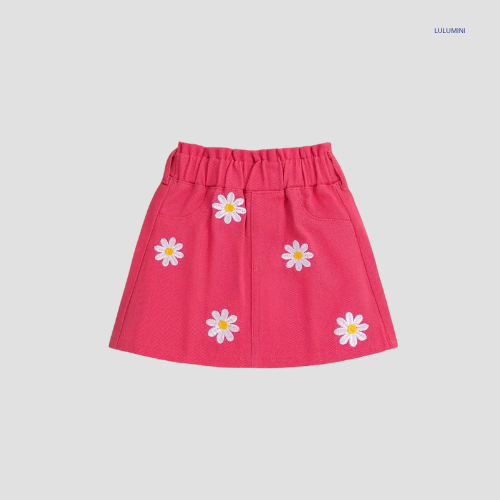 Geborduurde Denim Rok