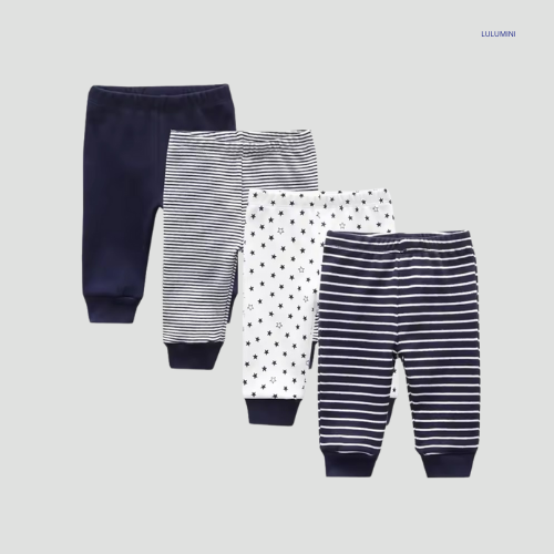 4-Stuks Baby Katoenen Legging