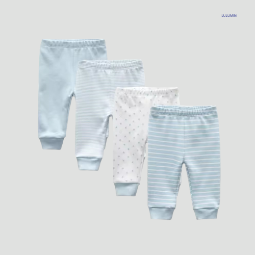 4-Stuks Baby Katoenen Legging