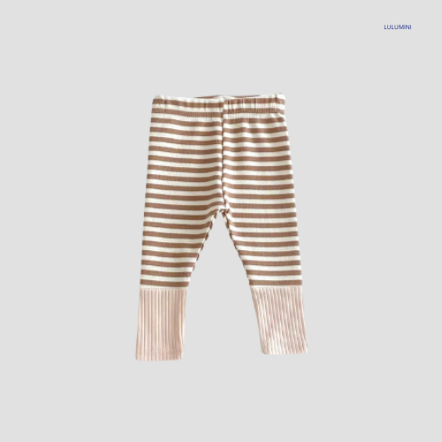 Gestreepte Katoenen Legging