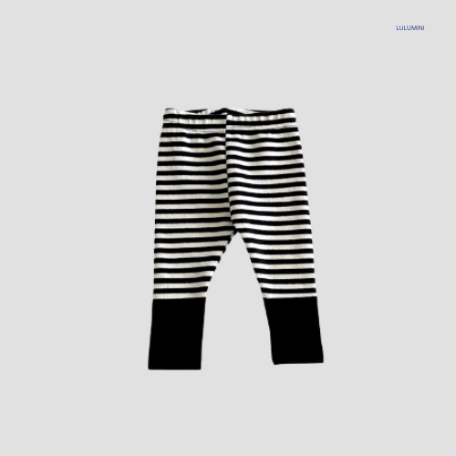 Gestreepte Katoenen Legging