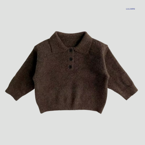 Cotton Sweater with Collar