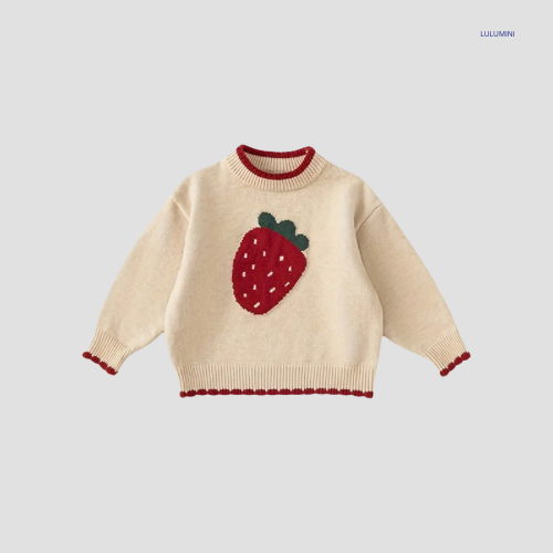 Knitted Strawberry Sweater