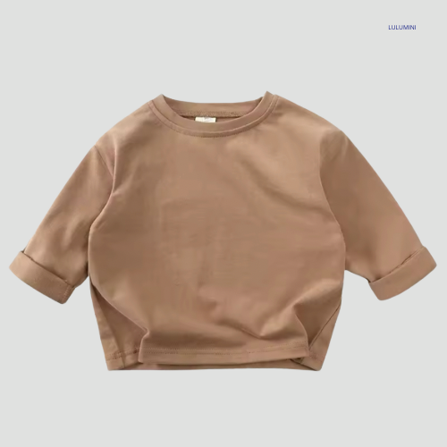 Basic Katoenen T-Shirt Long sleeve