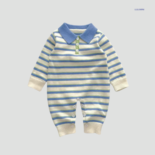 Retro Gestreepte Romper