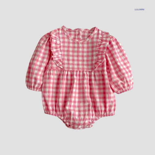 Baby Geruite Blouse