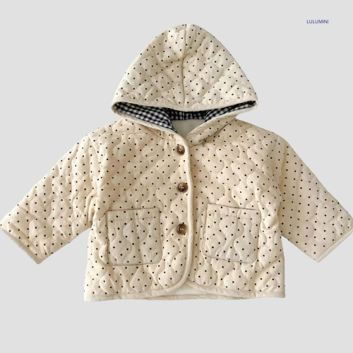 Gestippelde Winter Jas