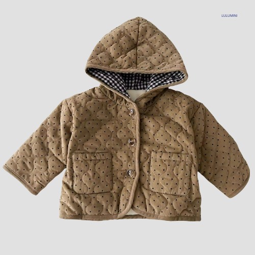 Gestippelde Winter Jas