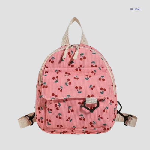 Corduroy Rugzak Cherry