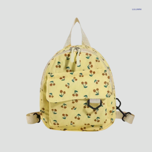 Corduroy Rugzak Cherry