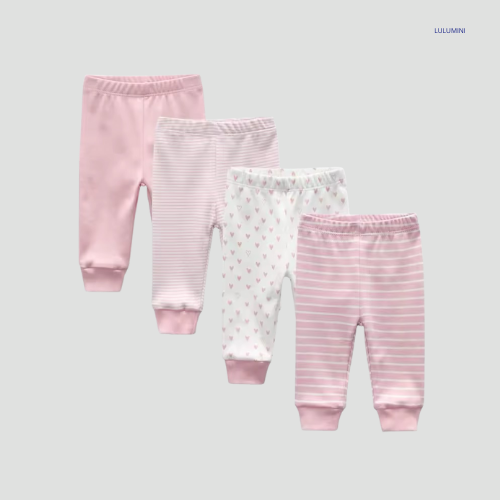 4-Stuks Baby Katoenen Legging