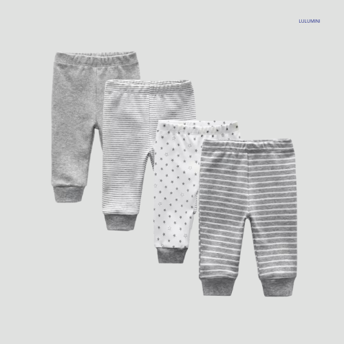 4-Stuks Baby Katoenen Legging