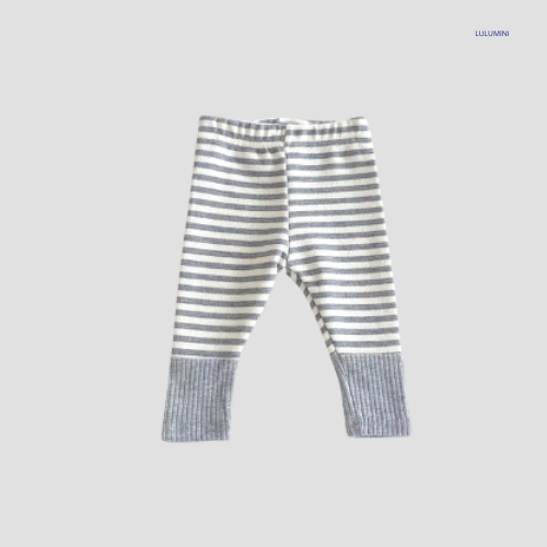 Gestreepte Katoenen Legging