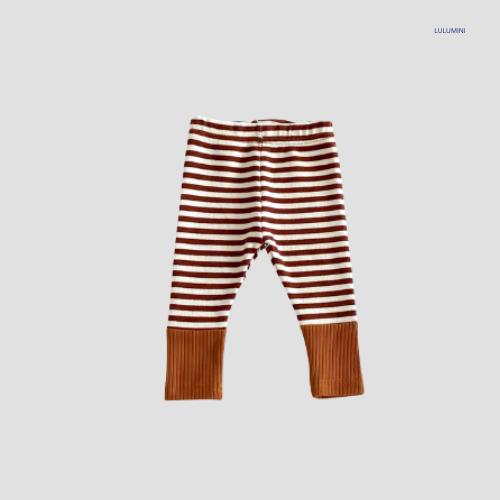 Gestreepte Katoenen Legging