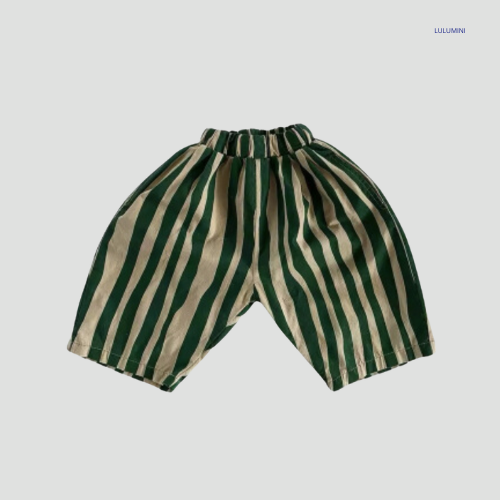 Katoenen Gestreepte Baggy Broek