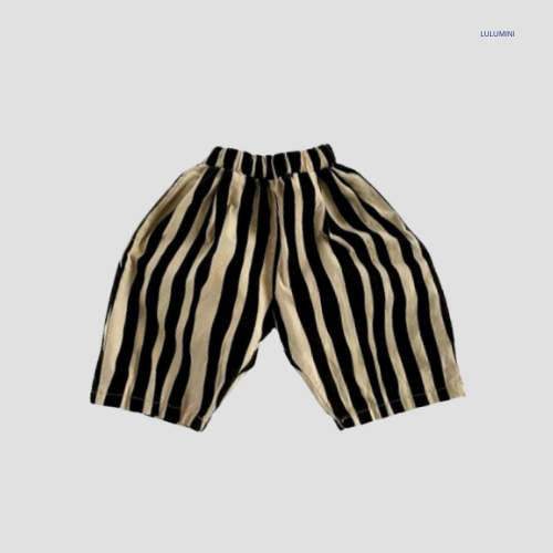 Katoenen Gestreepte Baggy Broek