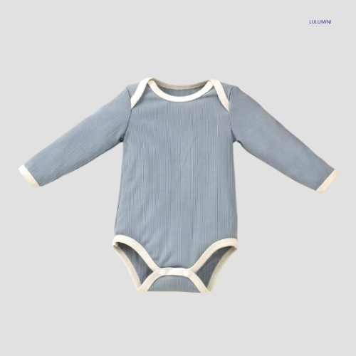 Baby Basic Katoenen Romper Lange Mouwen