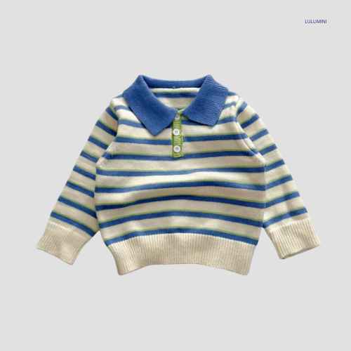 Retro Gestreepte Trui