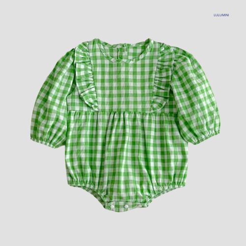 Baby Geruite Blouse