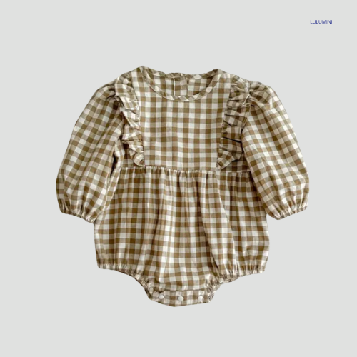 Baby Geruite Blouse