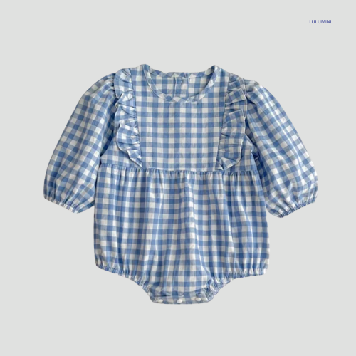 Baby Geruite Blouse