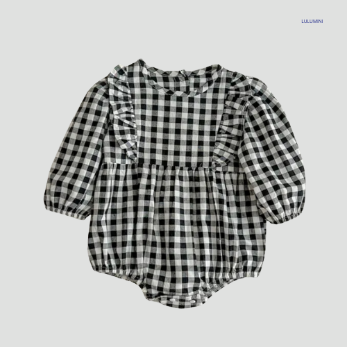 Baby Geruite Blouse